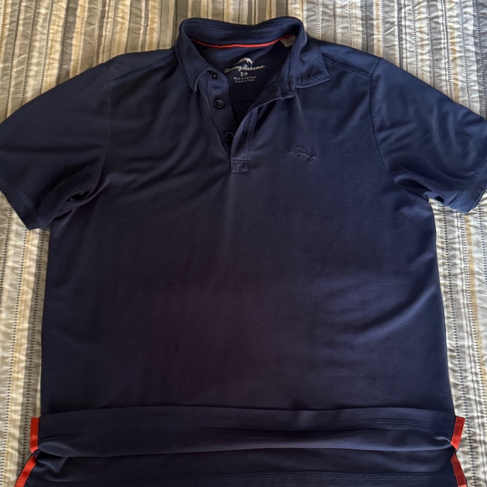 Tommy Bahama Men's Dark Blue Polo Shirt
